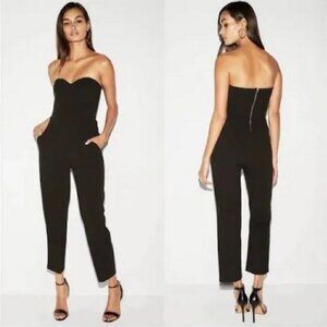 Express  Black Strapless Jumpsuit